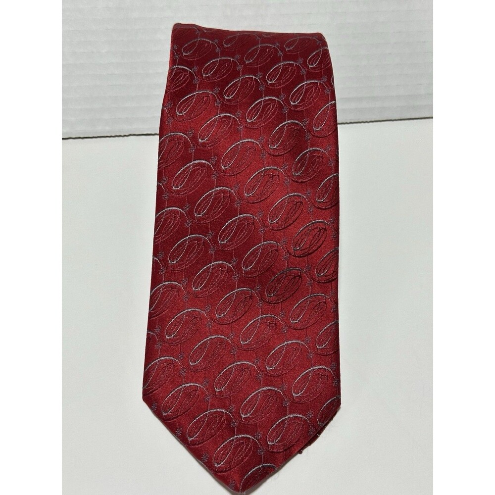 Cubavera Maroon Paisley 100% Silk Necktie